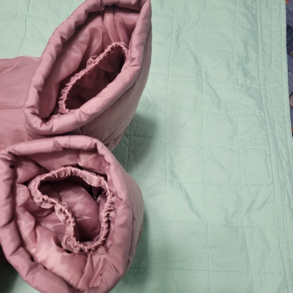 Pink Puffer Snow Pant Snowbib Snowsuit Insulated Overalls, 12m - Picture 5 of 7